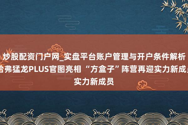 炒股配资门户网_实盘平台账户管理与开户条件解析 哈弗猛龙PLUS官图亮相 “方盒子”阵营再迎实力新成员
